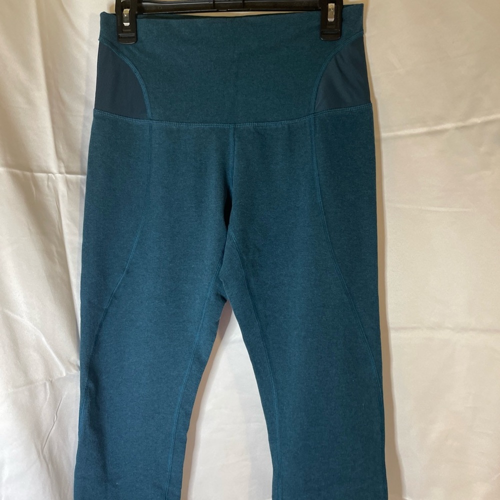 Lululemon Athletica green cotton leggings Size 10